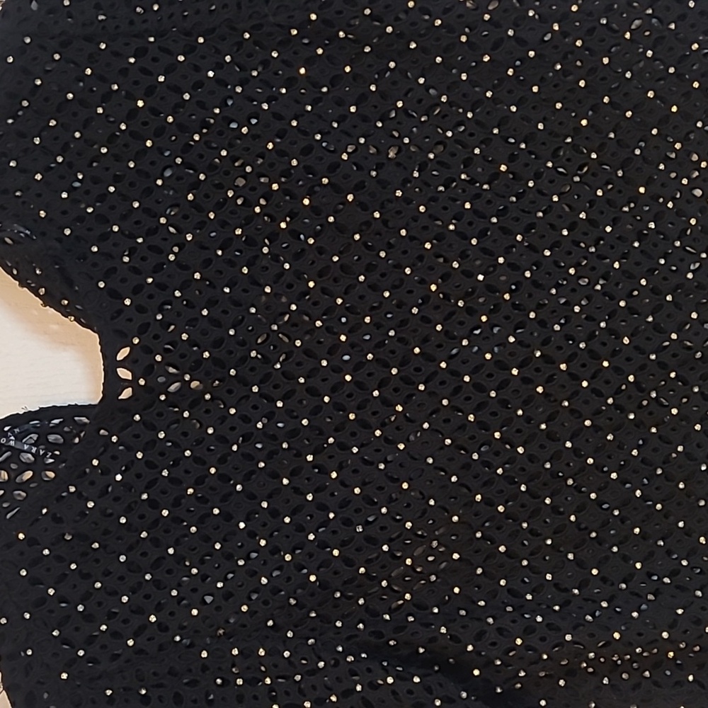Zara crop with gold bling